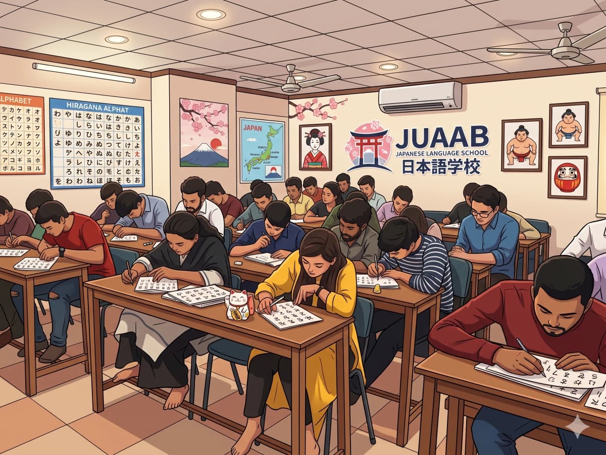 Class at the JUAAB Japanese Language School